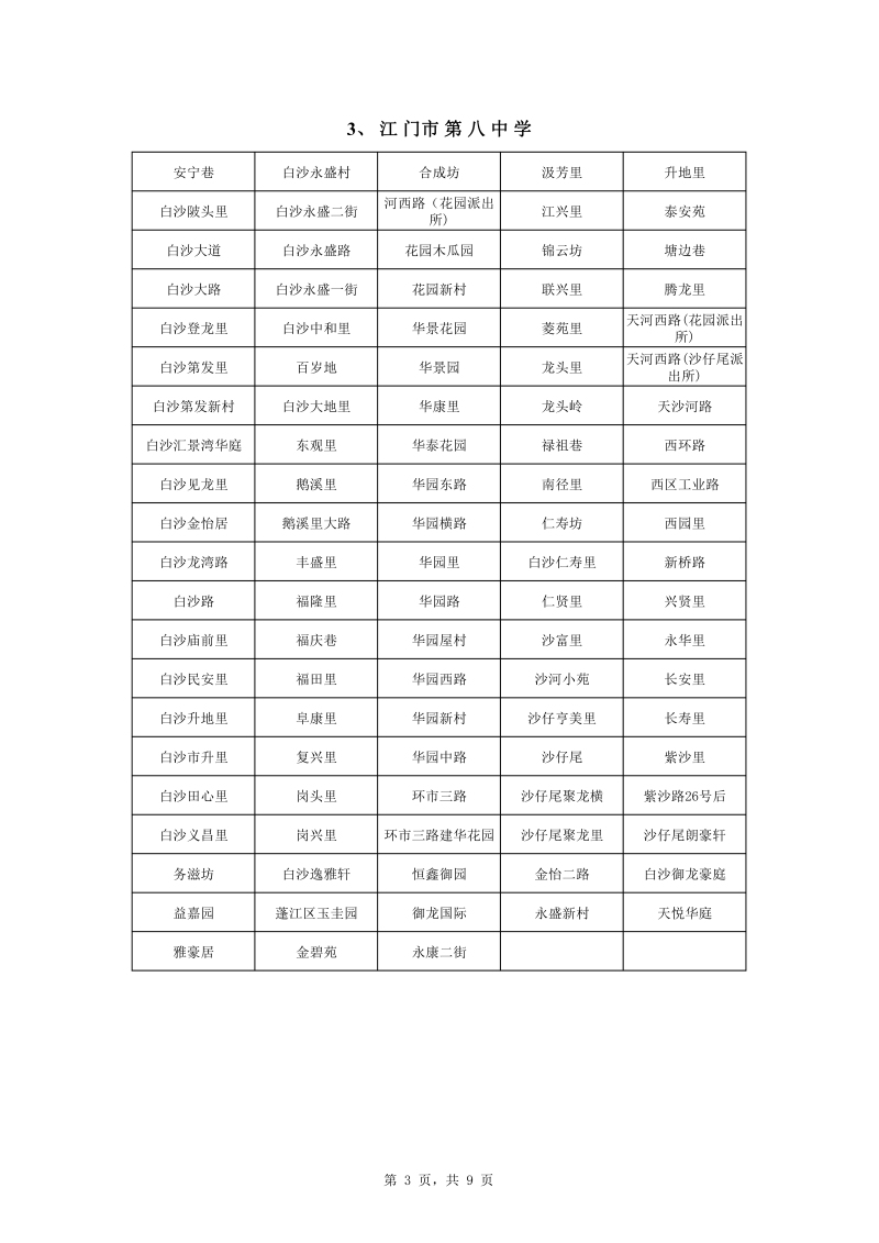 蓬江區(qū)中心城區(qū)2022年公辦初中七年級(jí)戶籍新生招生地段安排0003.jpg